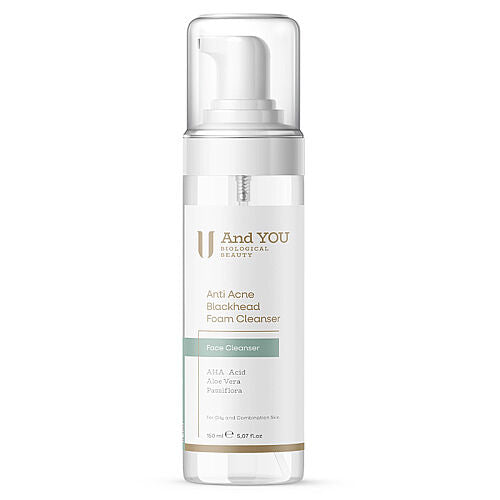 And You Siyah Nokta Karşıtı Yüz Temizleme Köpüğü 150 ml - Akneye Eğilimli Ciltler İçin