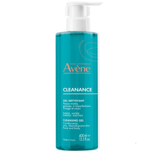Avene Cleanance Yağlı ve Akneye Eğilimli Ciltler için Matlaştırıcı Yüz Temizleme Jeli 400 ml