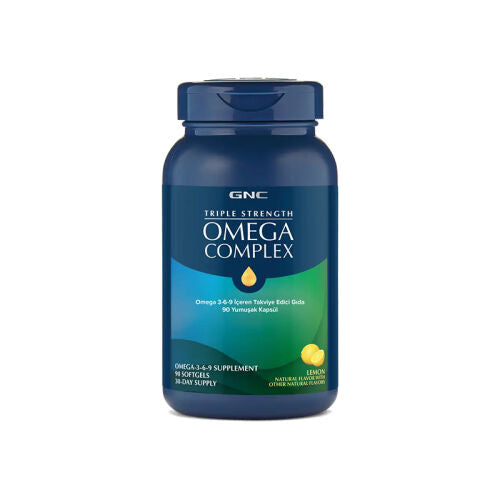 GNC Triple Strength Omega Complex 90 Yumuşak Kapsül