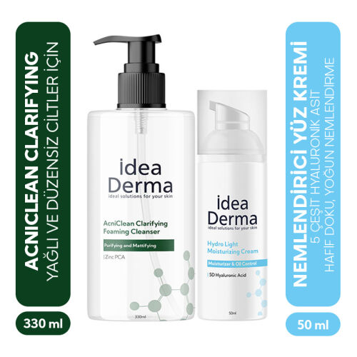 İdea Derma Yağlı ve Karma Ciltler İçin SET