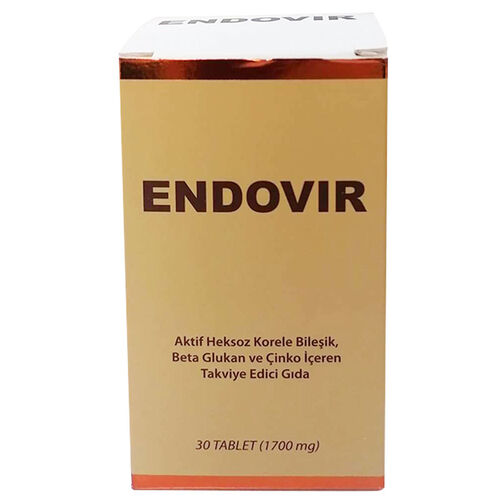 KRC Derma Endovir Beta Glukan ve Çinko İçeren Takviye Edici Gıda 30 Tablet