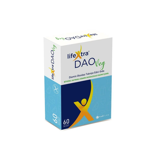LifeXtra DAOVeg Diamin Oksidaz Takviye Edici Gıda 60 Tablet