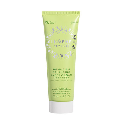 Lumene Nordic Clear Sebum Dengeleyici Kil İçerikli Köpük Temizleyici 125 ml