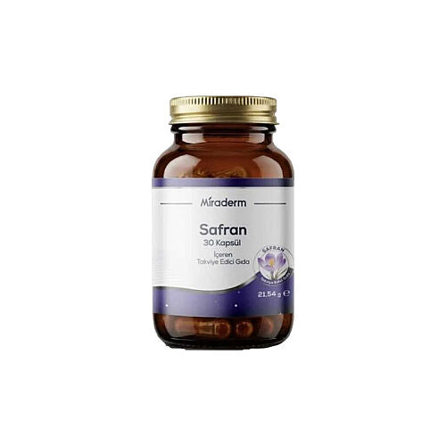 Miraderm Safran İçeren Takviye Edici Gıda 30 Kapsül