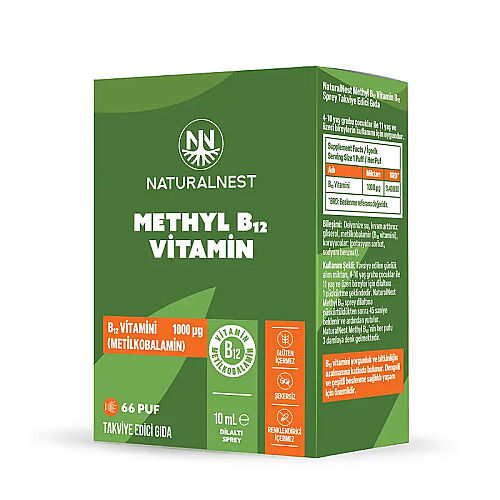 Naturalnest Methyl B12 Vitamin Takviye Edici Gıda 10 ml