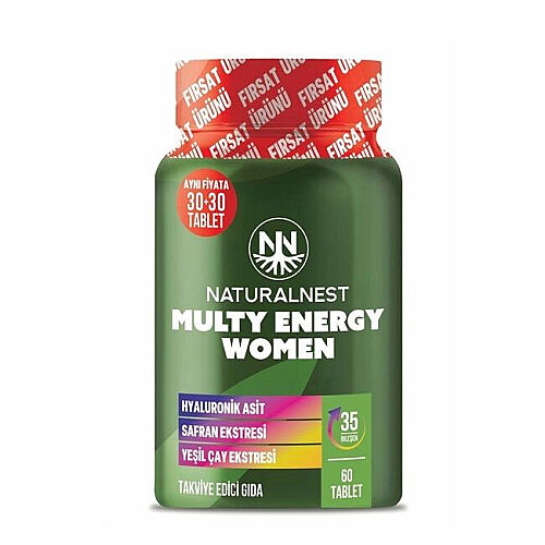 Naturalnest Multy Energy Women Takviye Edici Gıda 60 Tablet