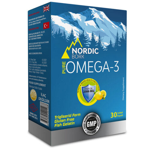 Nordic Bork Pure Omega-3 30 Yumuşak Kapsül