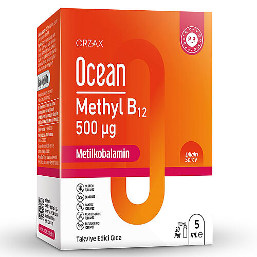 Orzax Ocean Methyl B12 Dilaltı Sprey 5 ml - 30 Doz