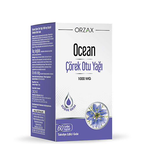 Orzax Ocena Çörek Otu Yağı 60 Yumuşak Kapsül