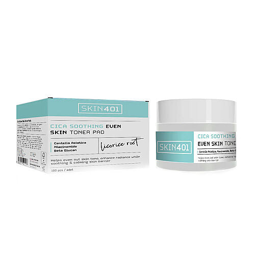 Skin401 Cica Soothing Even Skin Toner Ped 100 pcs