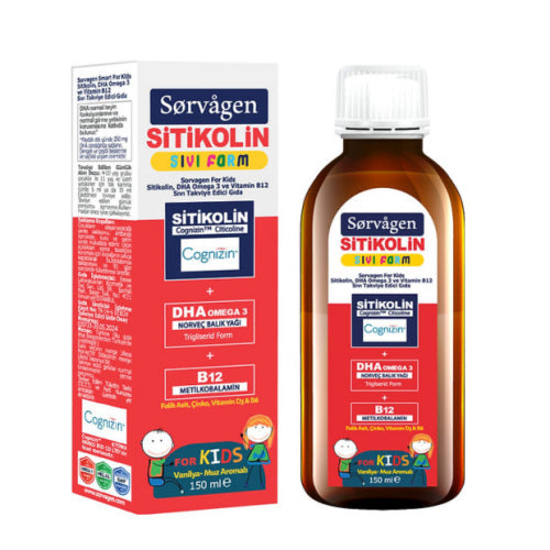 Sorvagen Smart Sıvı Form Stikolin Takviye Edici Gıda 150 ml