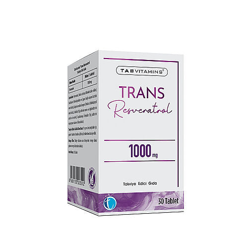 TAB Vitamins Trans Resveratrol 30 Tablet