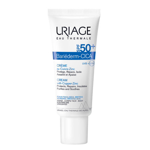 Uriage Bariederm SPF50+ Cilt Bariyeri Güçlendirici ve Yüksek Güneş Korumalı Cica Krem 40 ml