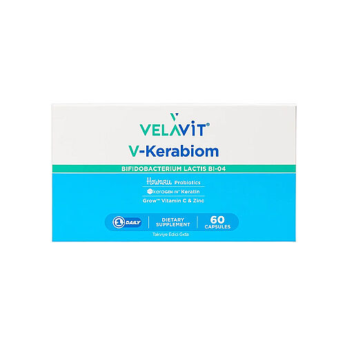 Velavit V-Kerabiom Takviye Edici Gıda 60 Kapsül