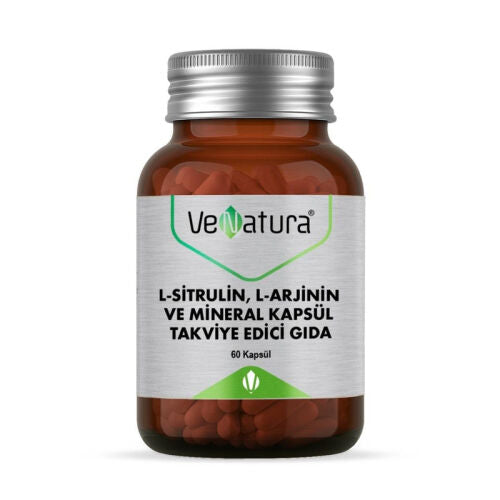 VeNatura L-Sitrulin, L-Arjinin ve Mineral 60 Kapsül