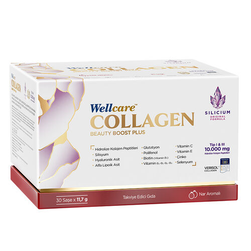 Wellcare Collagen Beauty Boost Plus 10.000 mg 30 Saşe Nar Aromalı