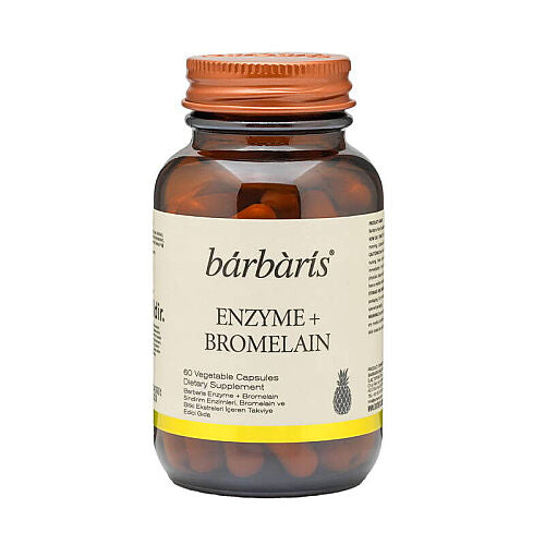 Barbaris Enzyme + Bromelain Takviye Edici Gıda 60 Kapsül