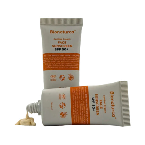 Bionaturca Organik Sertifikalı Güneşten Koruyucu Yüz Kremi SPF 50 50 ml