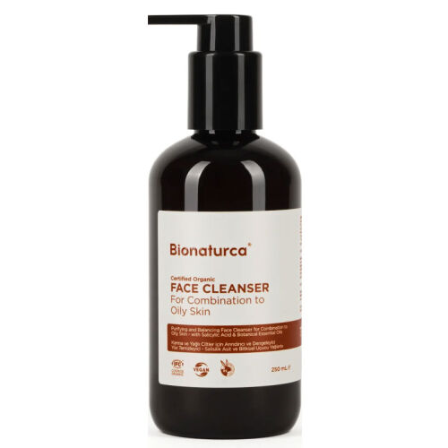 Bionaturca Organik Sertifikalı Yağlı Ciltler İçin Arındırıcı Yüz Temizleme Jeli 250 ml