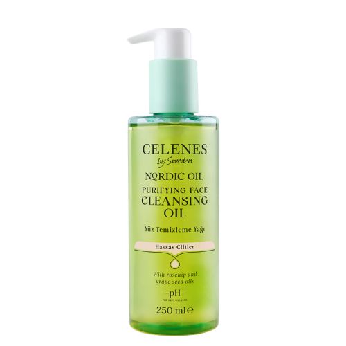 Celenes By Sweden Nordic Oil  Hassas Ciltler İçin Arındırıcı Yüz Temizleme Yağı 250 ml