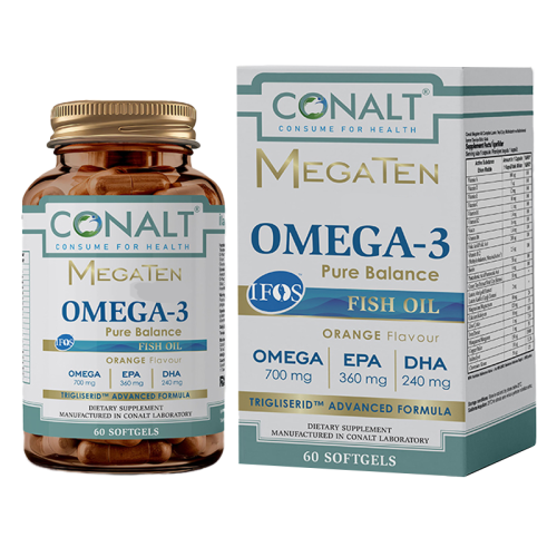 Conalt MegaTen Omega-3 Pure Wave Takviye Edici Gıda 60 Yumuşak Kapsül