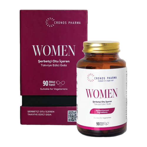 Cronos Pharma Women Şerbetçi Otu İçeren Takviye Edici Gıda 90 Bitkkisel Kapsül