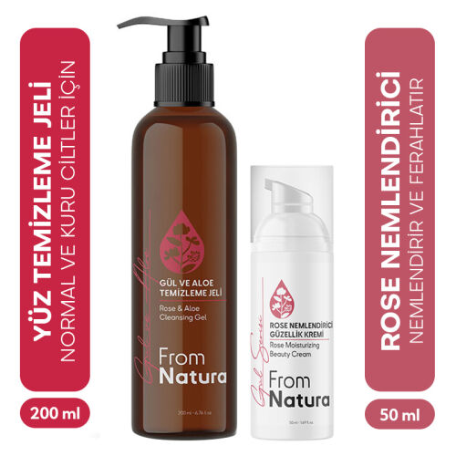 From Natura Rose Hassas Citler için Bakım Seti