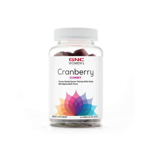 GNC Womens Cranberry Gummy Takviye Edici Gıda 60 Çiğneneilir Form