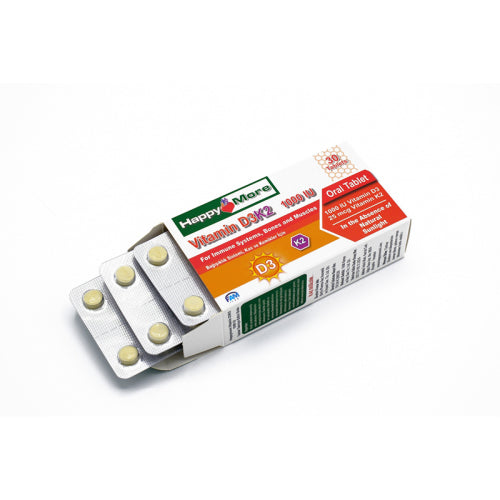 HappyMore Vitamin D3K2 Takviye Edici Gıda 30 Tablet