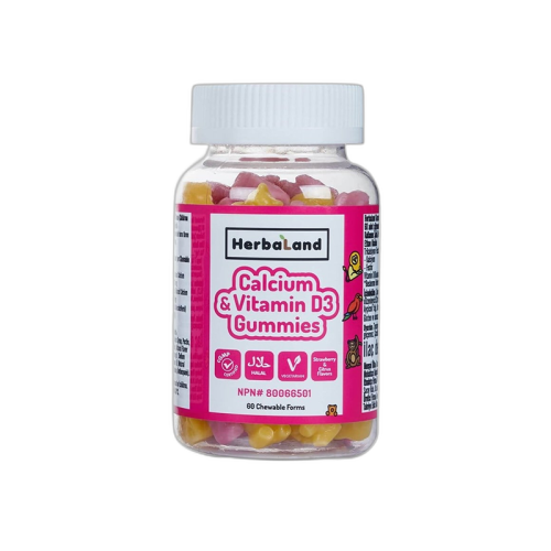 Herbaland Kids Calcium With Vitamin D3 60 Adet