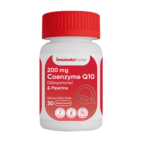 İmuneks Farma 200 mg Koenzim Q10  Takviye Edici Gıda 30 Kapsül