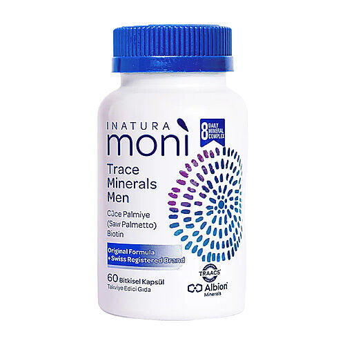 Inatura Moni Trace Minerals Men Takviye Edici Gıda 60 Kapsül