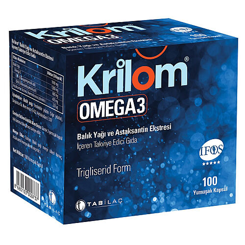 Krilom Omega 3 Yumuşak Kapsül 100 Kapsül