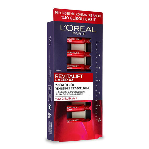 Loreal Paris Lazer x3 Peeling Etkili Ampul 7 Adet x 1 ml