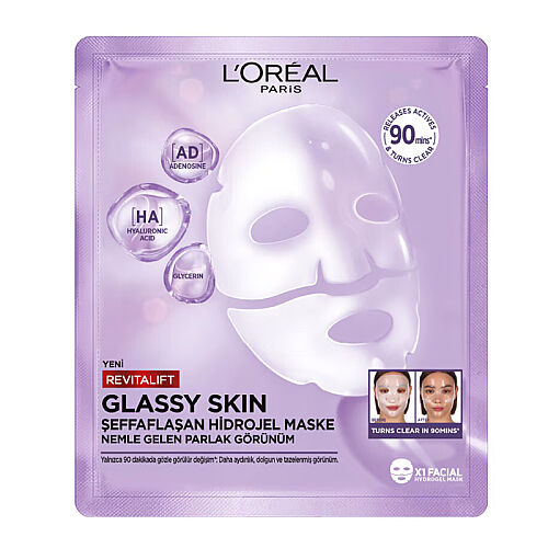 Loreal Paris Revitalift Glassy Skin Şeffaflaşan Hidrojel Maske 25 g