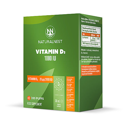 Naturalnest Vitamin D3 Takviye Edici Gıda 30 ml