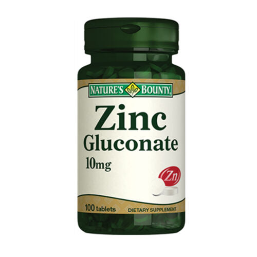 Natures Bounty Zinc Gluconate 10 mg 100 Tablet