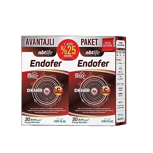 Nbt Life Endofer Takviye Edici Gıda 30+30 Kapsül