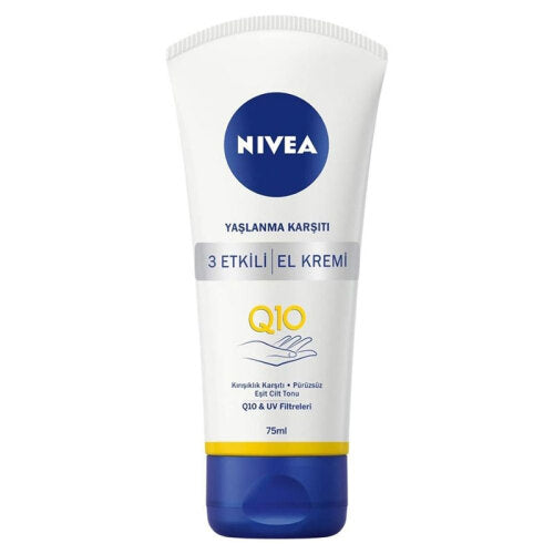 Nivea Q10 3 Etkili Yaşlanma Karşıtı El Bakım Kremi 75 ml
