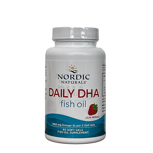 Nordic Naturals Daily FHA Fish Oil Çilek Aromalı 60 Kapsül