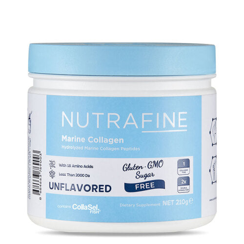 Nutrafine Marine Collagen Doğal %100 Çift Hidrolize Tip 1 Balık Kolajen Peptitler - 210 gr