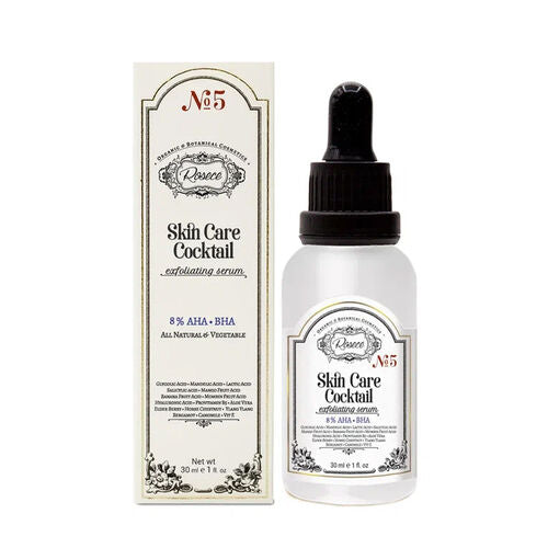 Rosece R05 Cilt Bakım Kokteyli Doğal AHA-BHA Eksfolyan Serum 30 ml