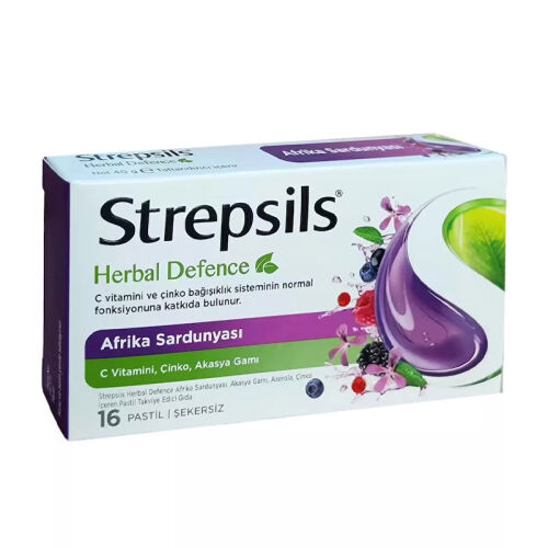 Strepsils Herbal Afrika Sardunyası 16 Pastil