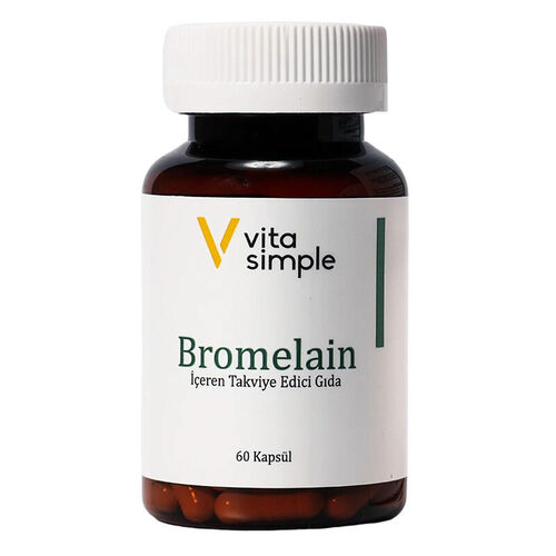 Vita Simple Bromelain İçeren Takviye Edici Gıda 60 Kapsül
