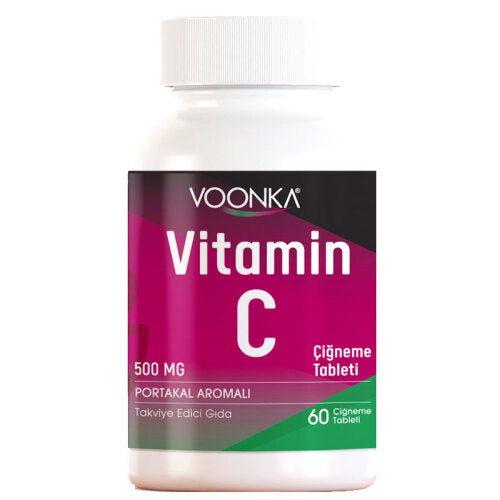Voonka Vitamin C Portakal Aromalı 60 Çiğneme Tableti