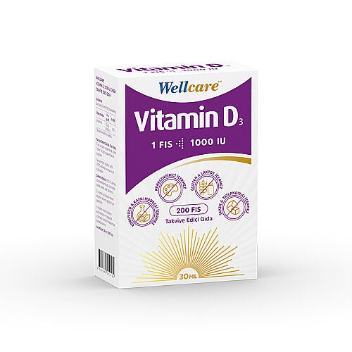 Wellcare Vitamin D3 Takviye Edici Gıda 30 ml