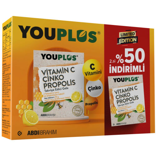Youplus Vitamin C Takviye Edici Gıda - 2cisi %50 İNDİRİMLİ