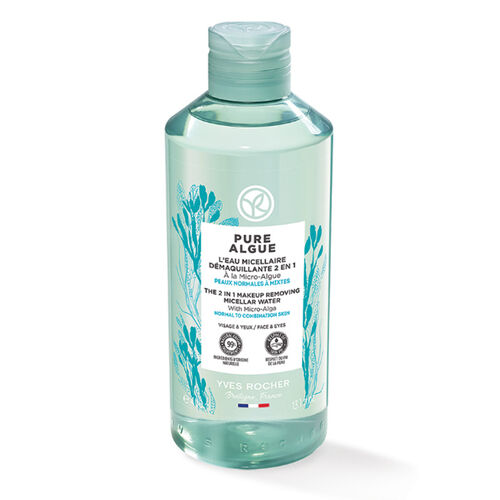 Yves Rocher Pure Algue Nemlendirici ve Ferahlatıcı Yüz ve Makyaj Temizleme Suyu 400 ml