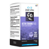 Zade Vital Keten Tohumu Yağı 625 mg 60 Kapsül